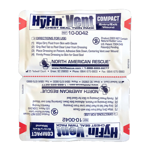 HyFin Vent Compact Chest Seal Twin Pack